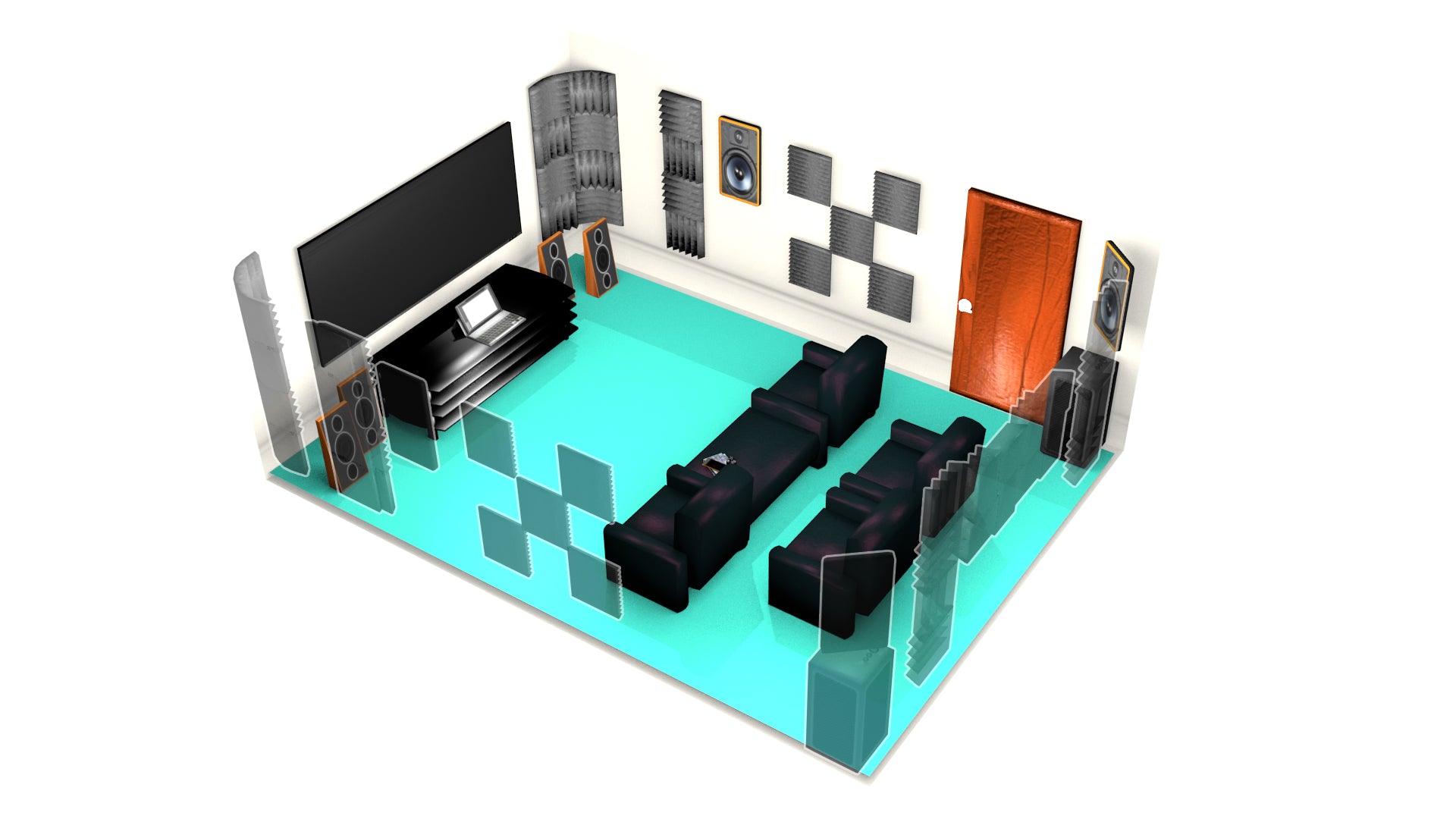 Home Theater Acoustic Treatment - DIY Acoustic Foam For Home Theaters –  SoundAssured, image size:1920x1080