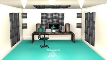 Listening Room / Mastering Room Acoustic Foam Layout (Design # 1)