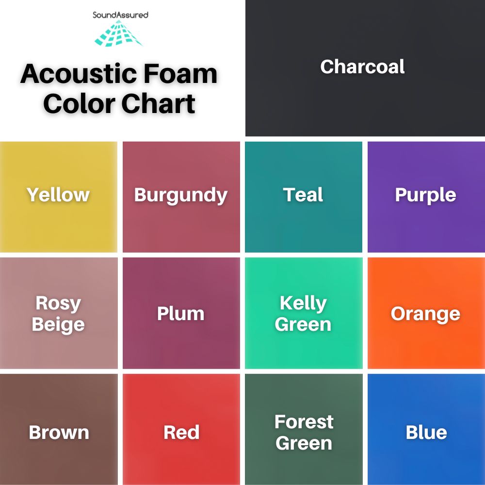 soundassured acoustic foam color options