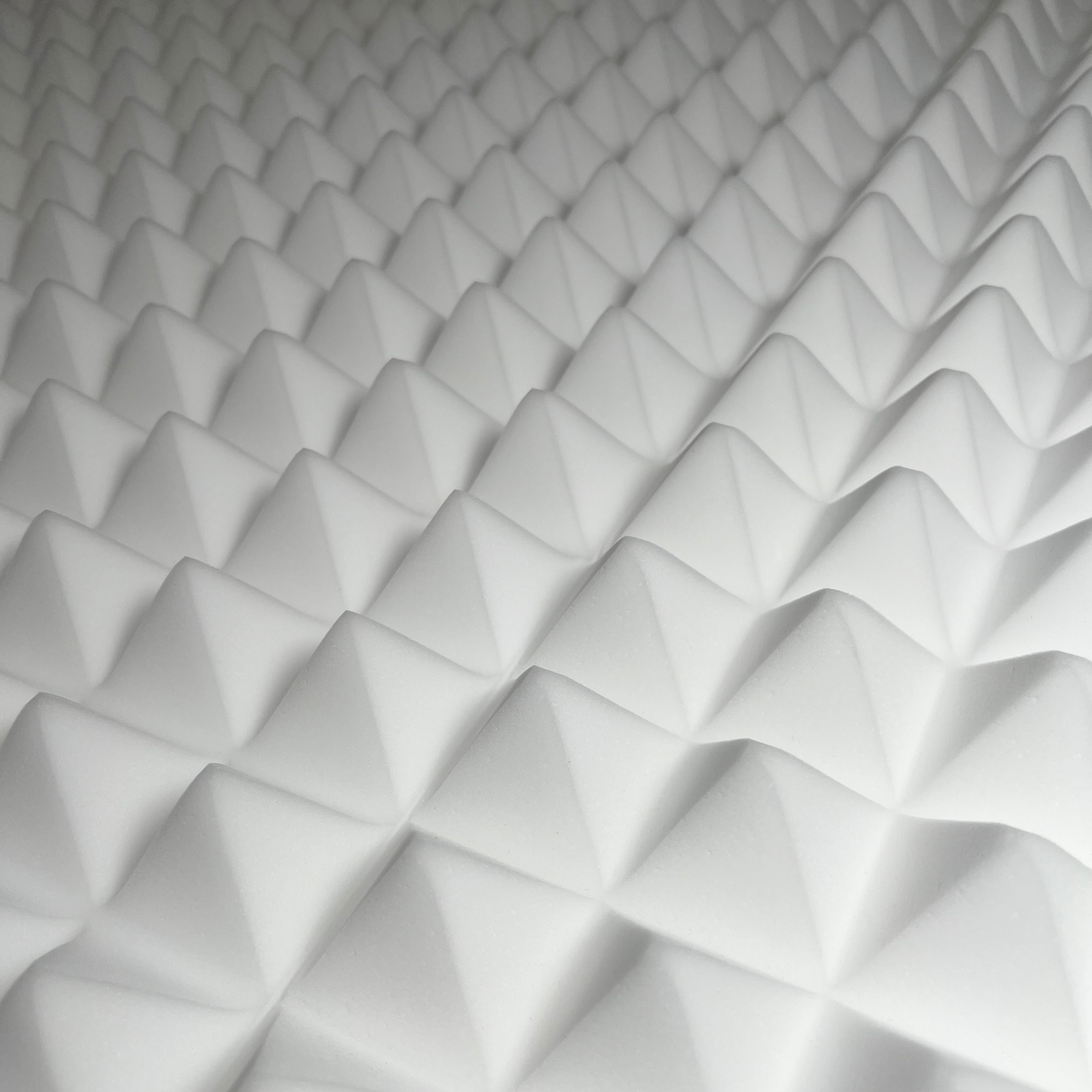 White Acoustic Foam Panels - 12x12x2.5"