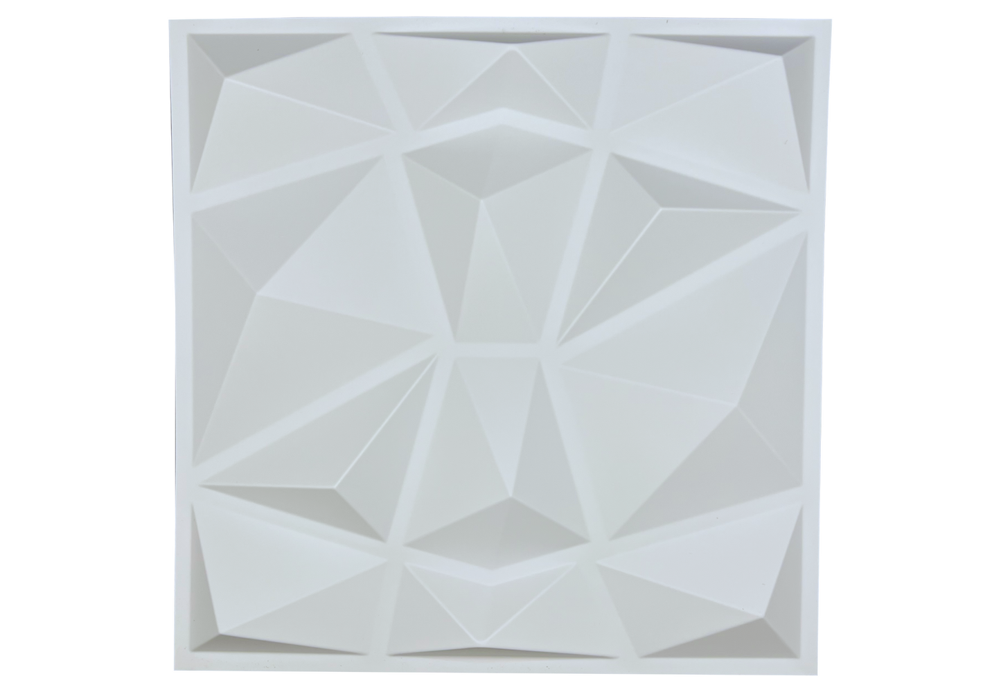 12 Pack - PVC Geometric 3D Wall Panel For Sound Diffusion - Modern 3D Design For Walls And Ceilings