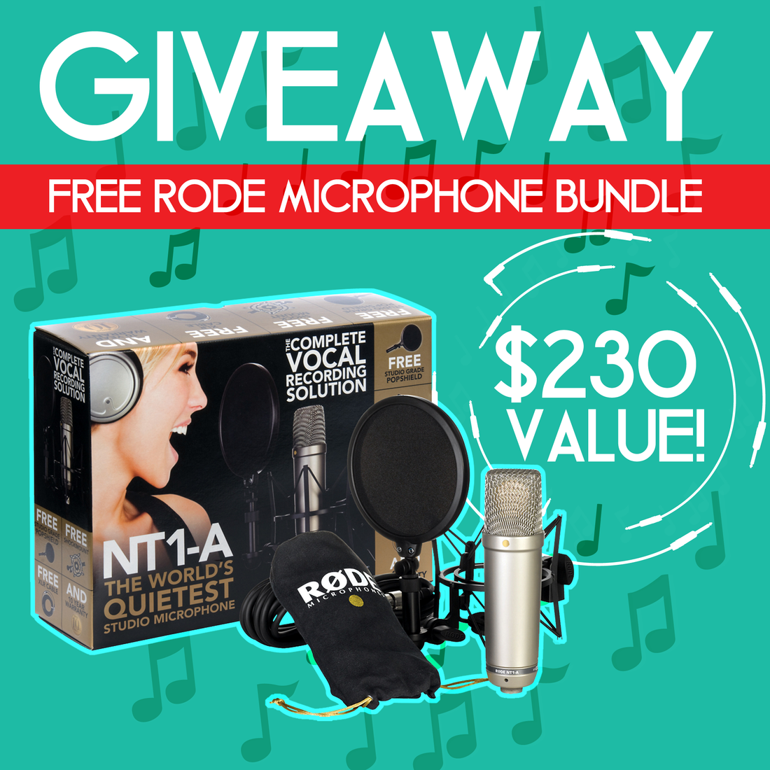 Enter to win a Rode NT1-A Microphone Bundle! [$230]