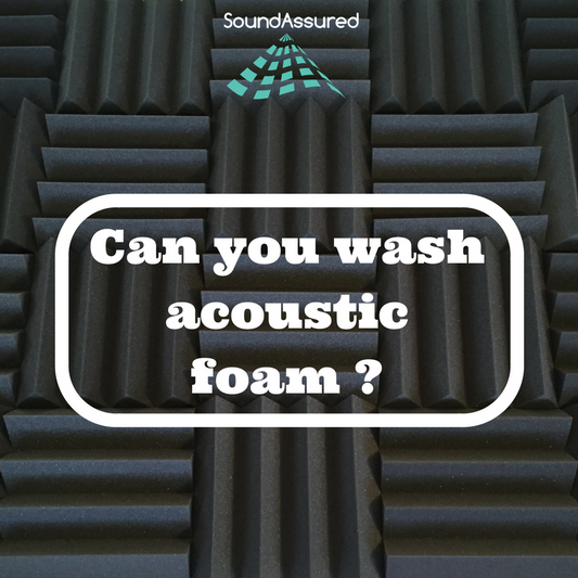 Can you wash acoustic foam ?