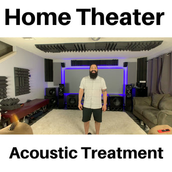 Home Theater Acoustic Treatment With Dolby Atmos Speakers