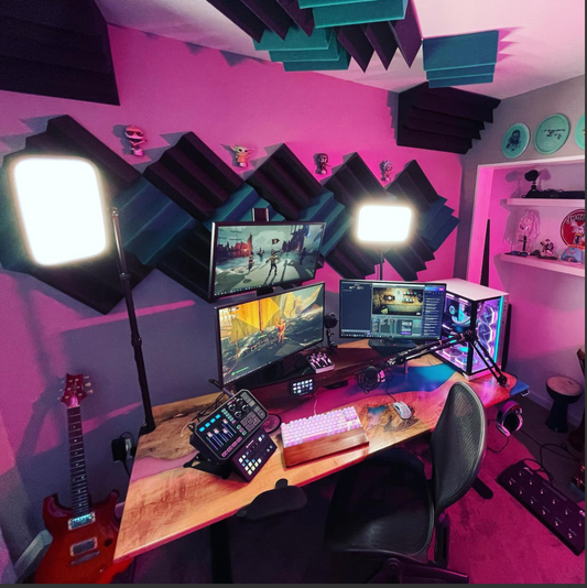 sneaky beagle updated gaming room setup for better sound