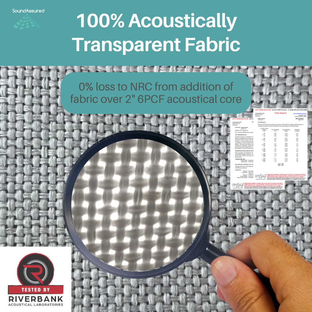 Dual Layer Acoustic Fabric for DIY Panels & Speakers
