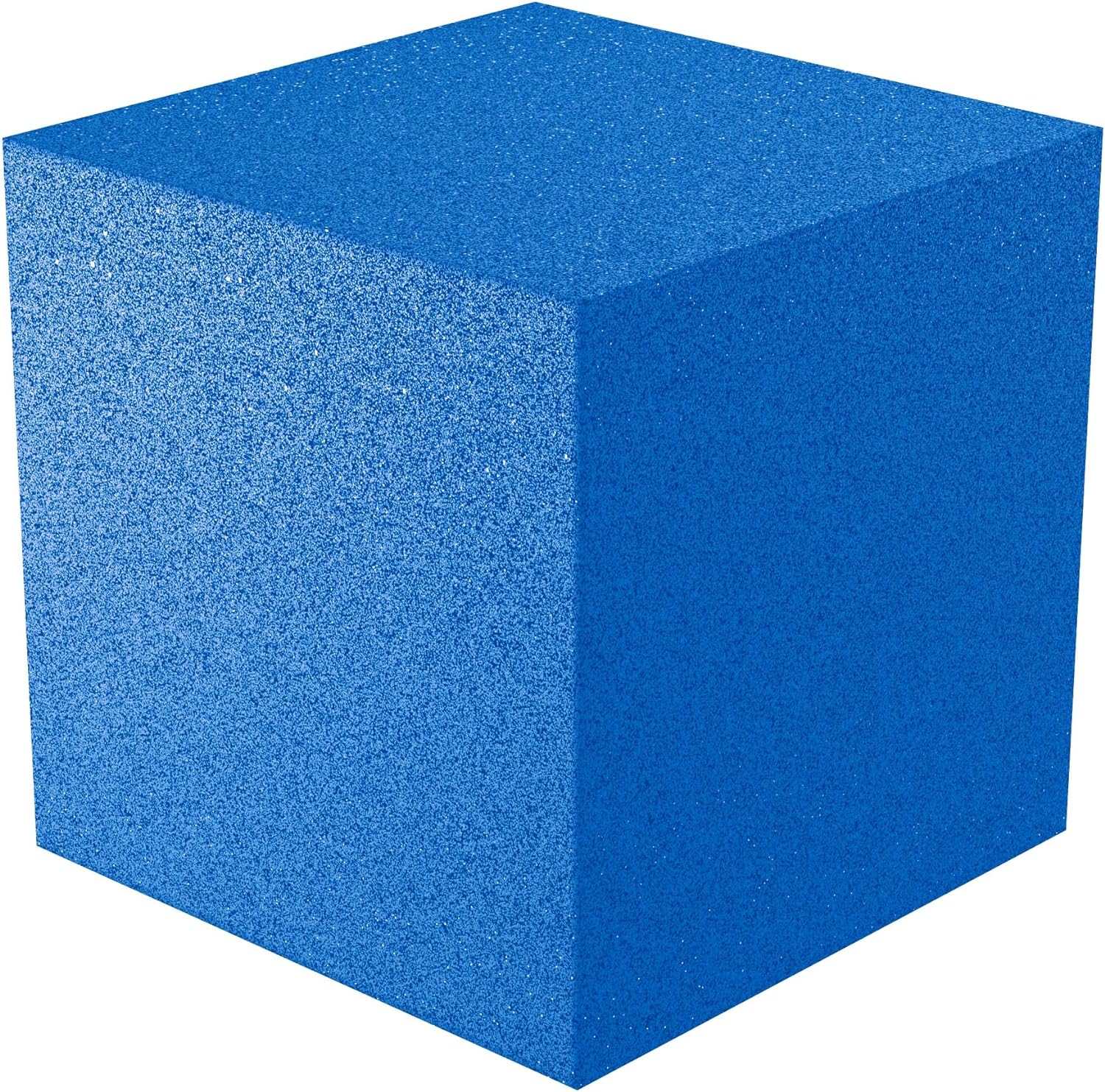 12x12x12 acoustic foam corner block - blue foam square