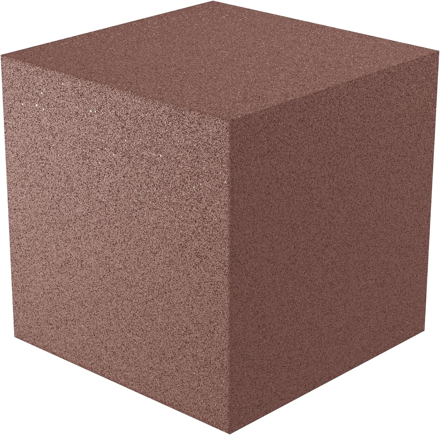 12x12x12 acoustic foam corner block - brown foam square