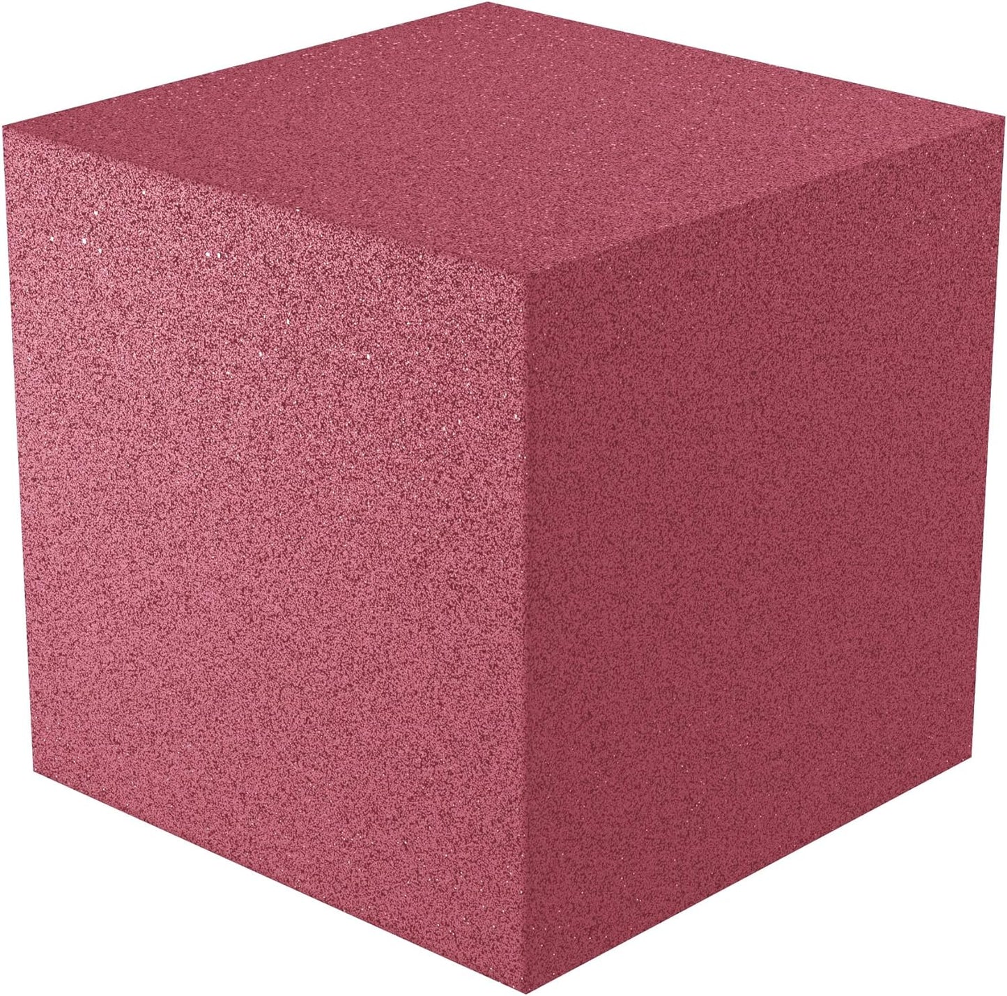 12x12x12 acoustic foam corner block - burgundy foam square