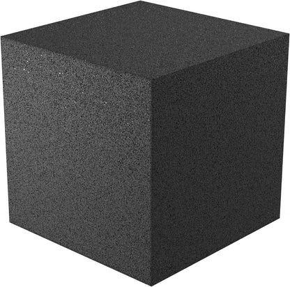 12x12x12 acoustic foam corner block - charcoal foam square