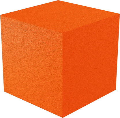 12x12x12 acoustic foam corner block - orange foam square