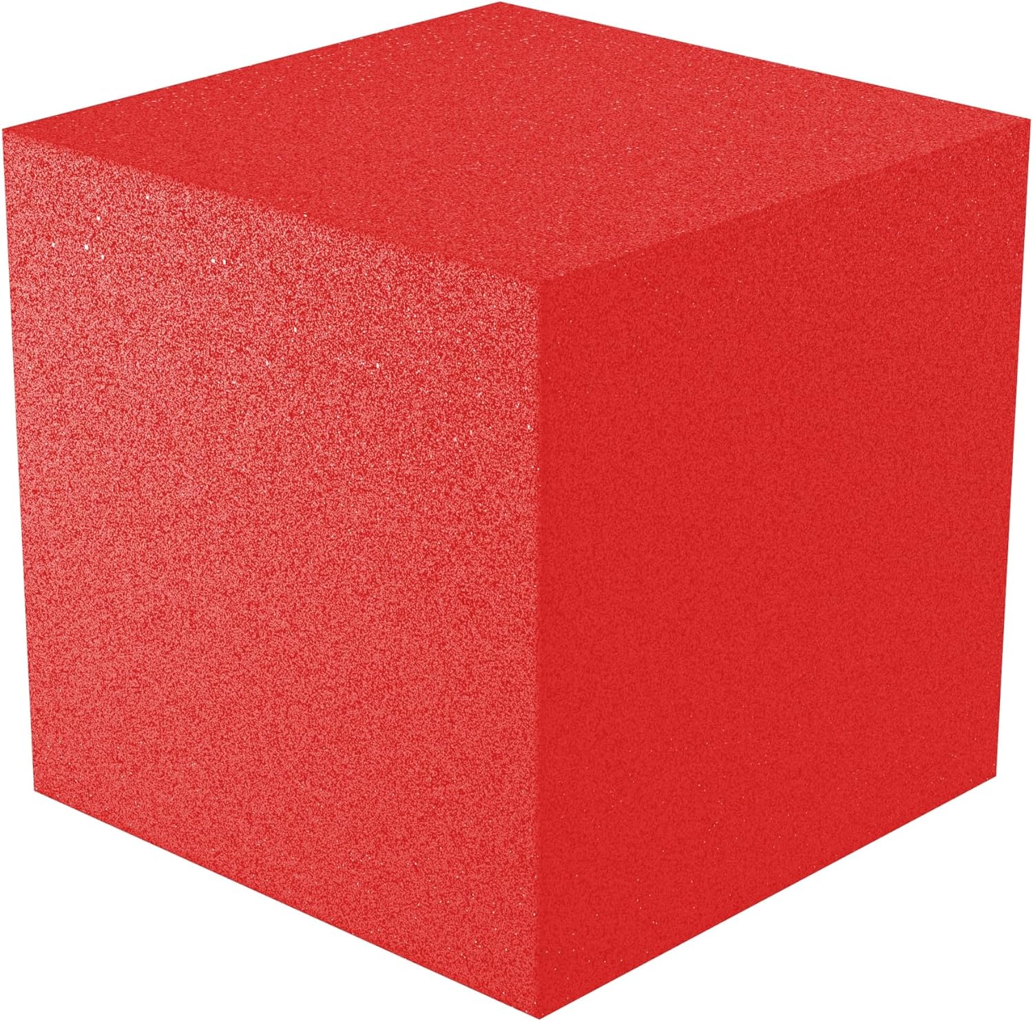 12x12x12 acoustic foam corner block - red foam square