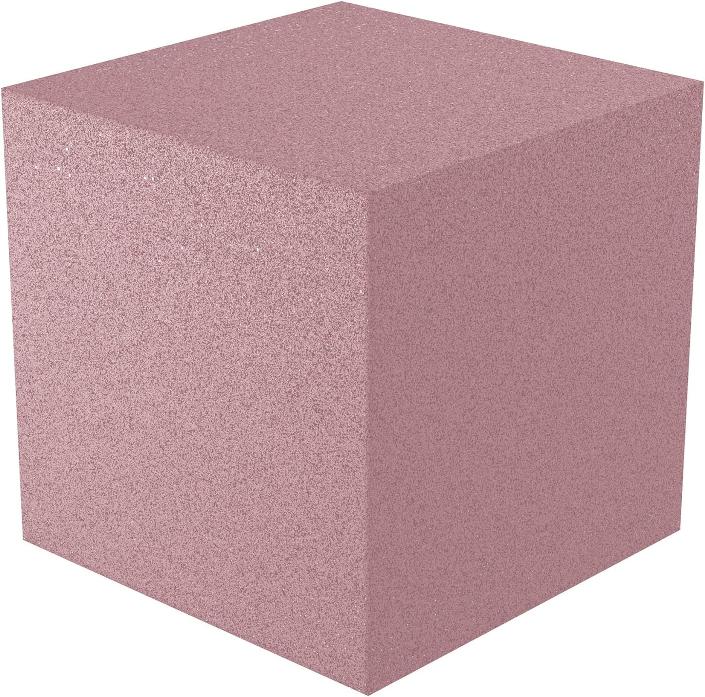 12x12x12 acoustic foam corner block - rosy beige foam square