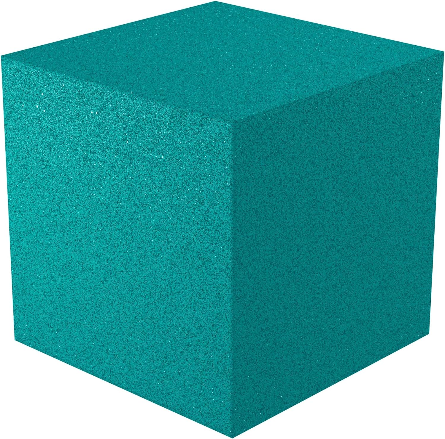 12x12x12 acoustic foam corner block - teal foam square
