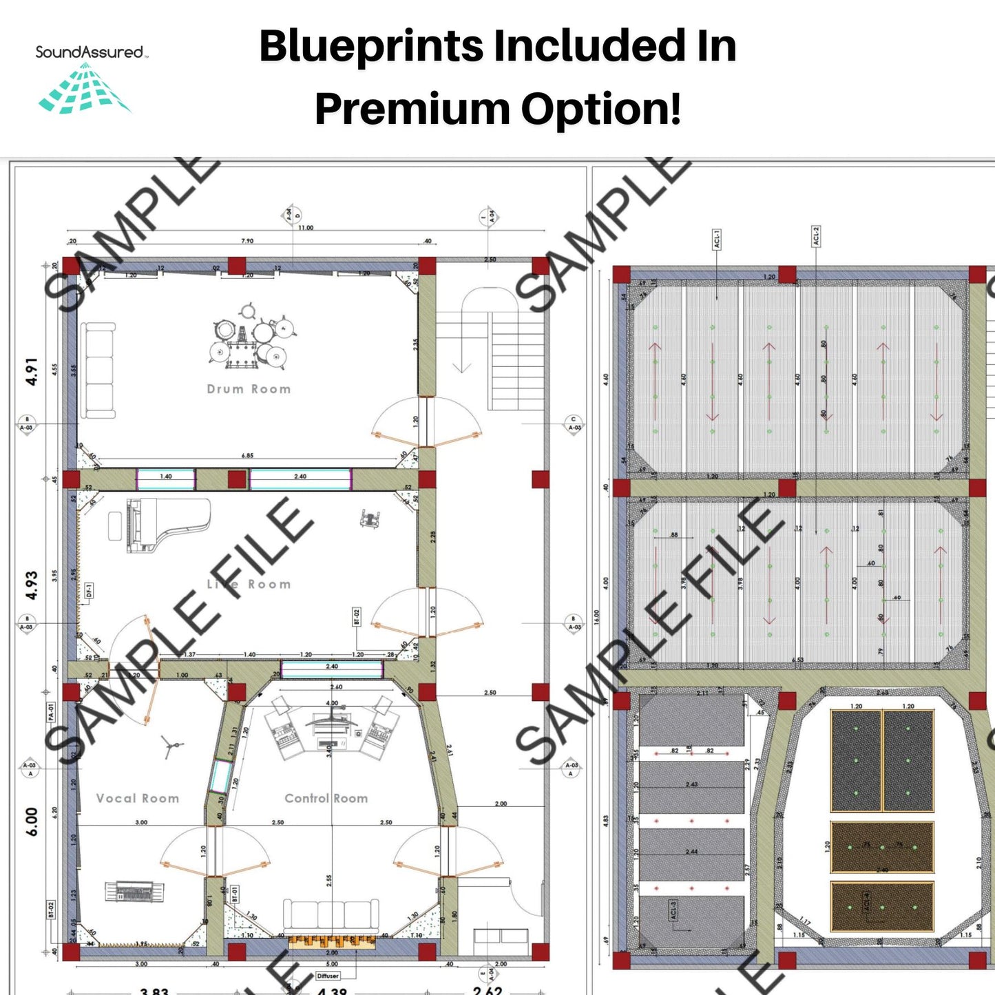 Acoustic Consultation. - SoundAssured - Acoustical Blueprint Example