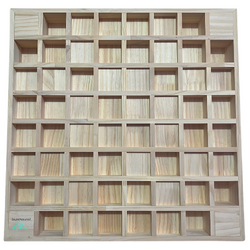 Pine Wood Acoustic Diffuser - Wooden Acoustic Diffusion Panel For Sound Scattering