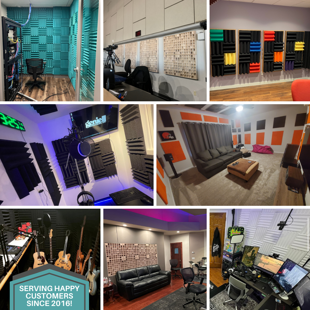 SoundAssured Customer Installation Pictures - Acoustic Treatments Installed In Various Locations