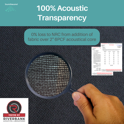 Standard Acoustic Fabric by SoundAssured - Acoustically Transparent Fabric for DIY Panels & Speakers