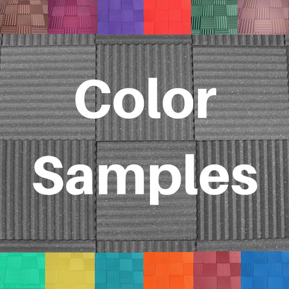 Acoustic Foam Color Sample Pieces - 13 Colors