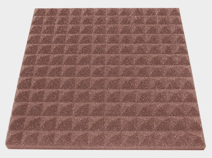 1 Inch Acoustic Foam Pyramid Style Panels - 13 Color Options