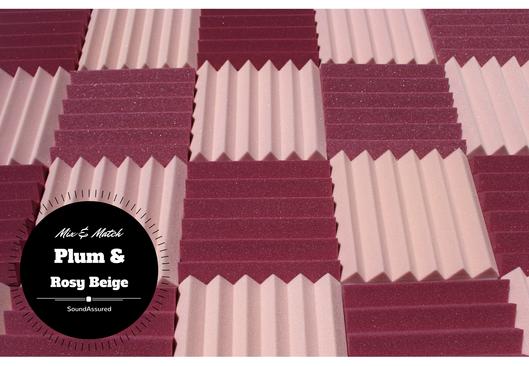 2 Inch Acoustic Foam Wedge Style Panels - 13 Color Options