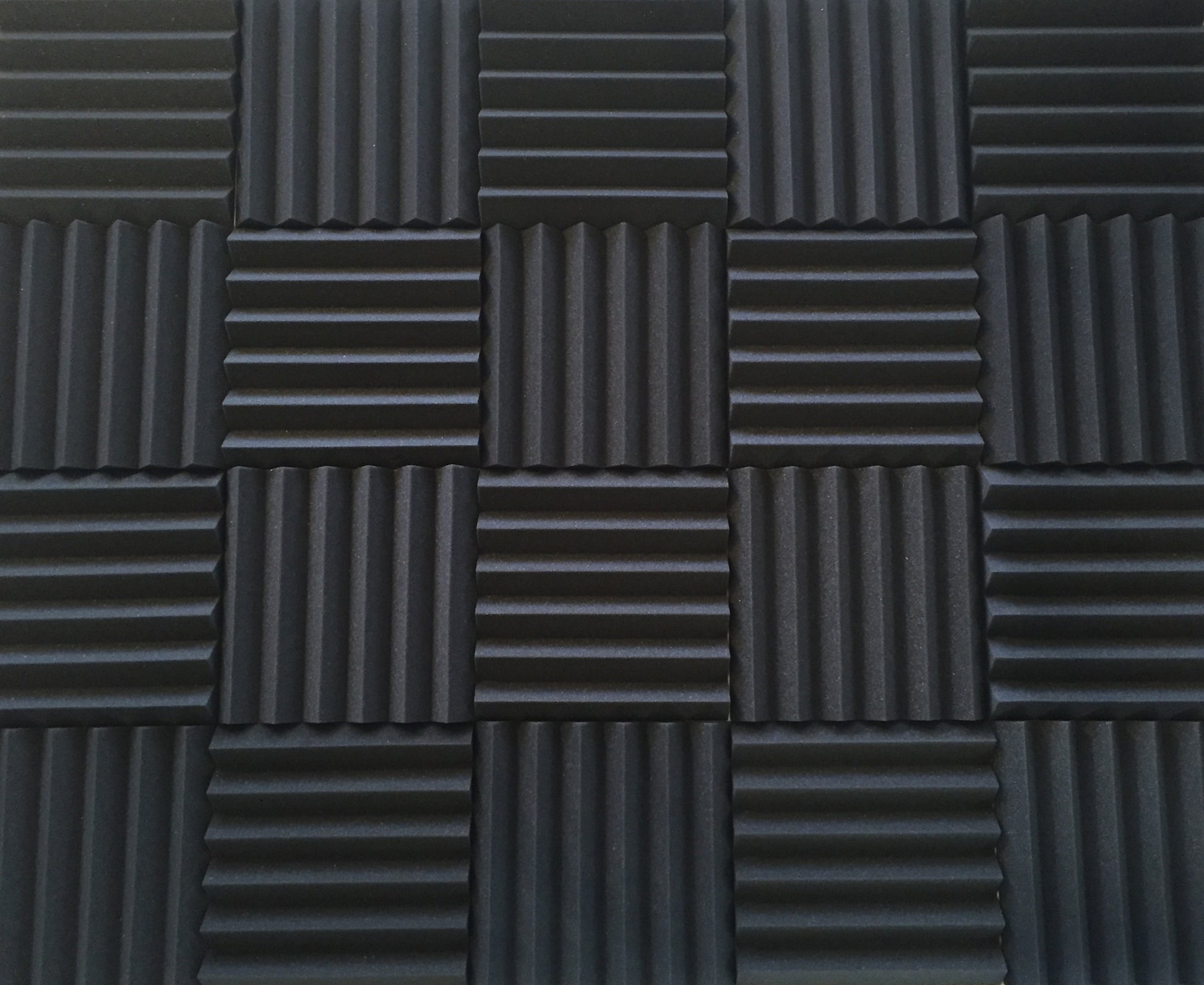 Burgundy Black Acoustic Foam Sound Absorption Panels - SoundproofStore