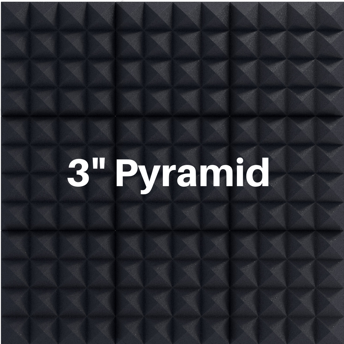 3 Inch Acoustic Foam Pyramid Style Panels - 13 Color Options