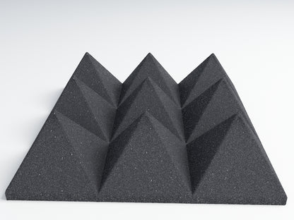 SoundAssured White Acoustic Foam 2x12x12 inch Panels - 4 Pack