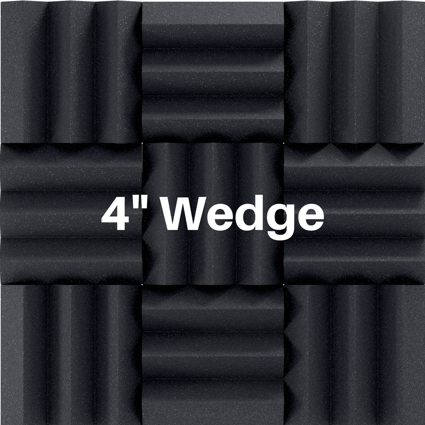 4 Inch Acoustic Foam Wedge Style Panels - 13 Color Options