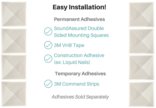 Big Pyramid Diffuser Panels - 12 Pack - PVC - White Color - 3D Wall And ...