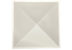 Big Pyramid Diffuser Panels - 12 Pack - PVC - White Color - 3D Wall And Ceiling Panels For Sound Diffusion