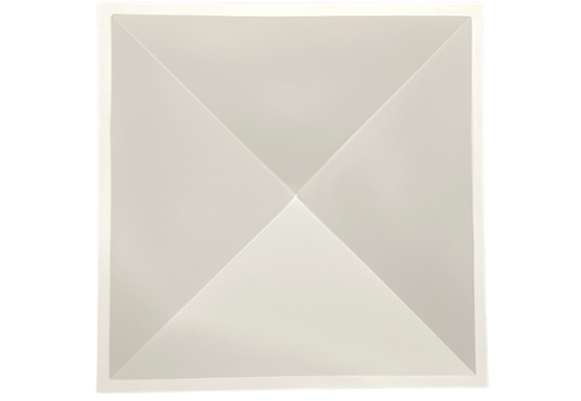 Big Pyramid Diffuser Panels - 12 Pack - PVC - White Color - 3D Wall And ...
