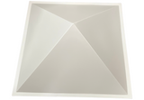 Big Pyramid Diffuser Panels - 12 Pack - PVC - White Color - 3D Wall And Ceiling Panels For Sound Diffusion