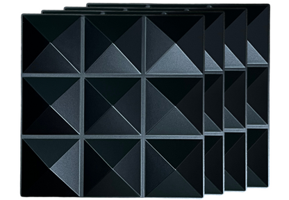 Acoustic Diffuser - PVC Sound Diffusion Panel - 4 Pack