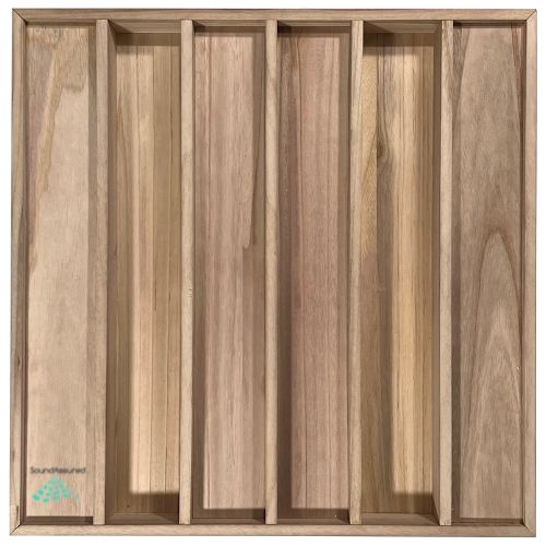 Wood diffuser acoustic panel 30x30cm BUK *500 - Pikacoustics