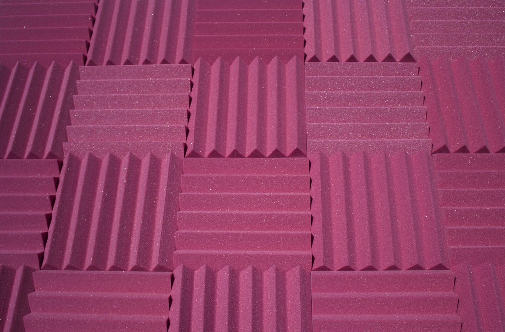 SoundAssured White Acoustic Foam 2x12x12 inch Panels - 4 Pack