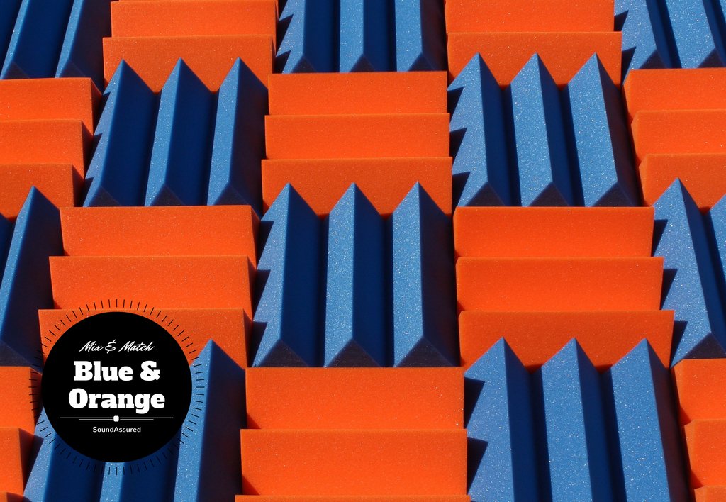 4 Inch Acoustic Foam Wedge Style Panels - 13 Color Options