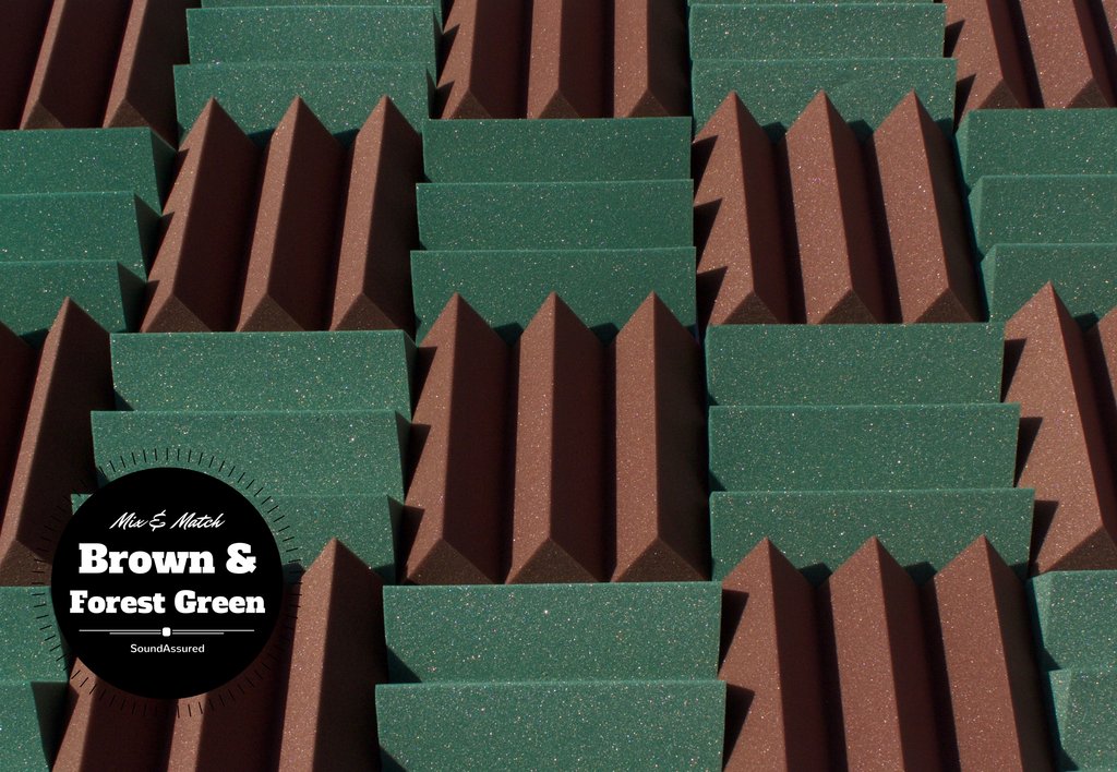 4 Inch Acoustic Foam Wedge Style Panels - 13 Color Options