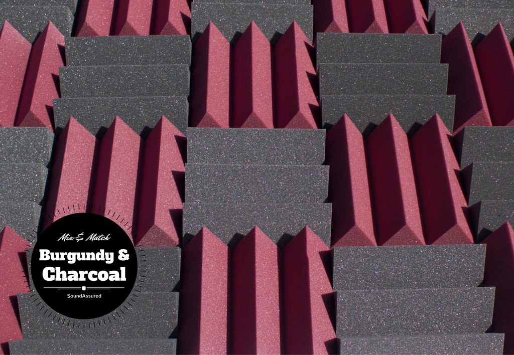 4 Inch Acoustic Foam Wedge Style Panels - 13 Color Options