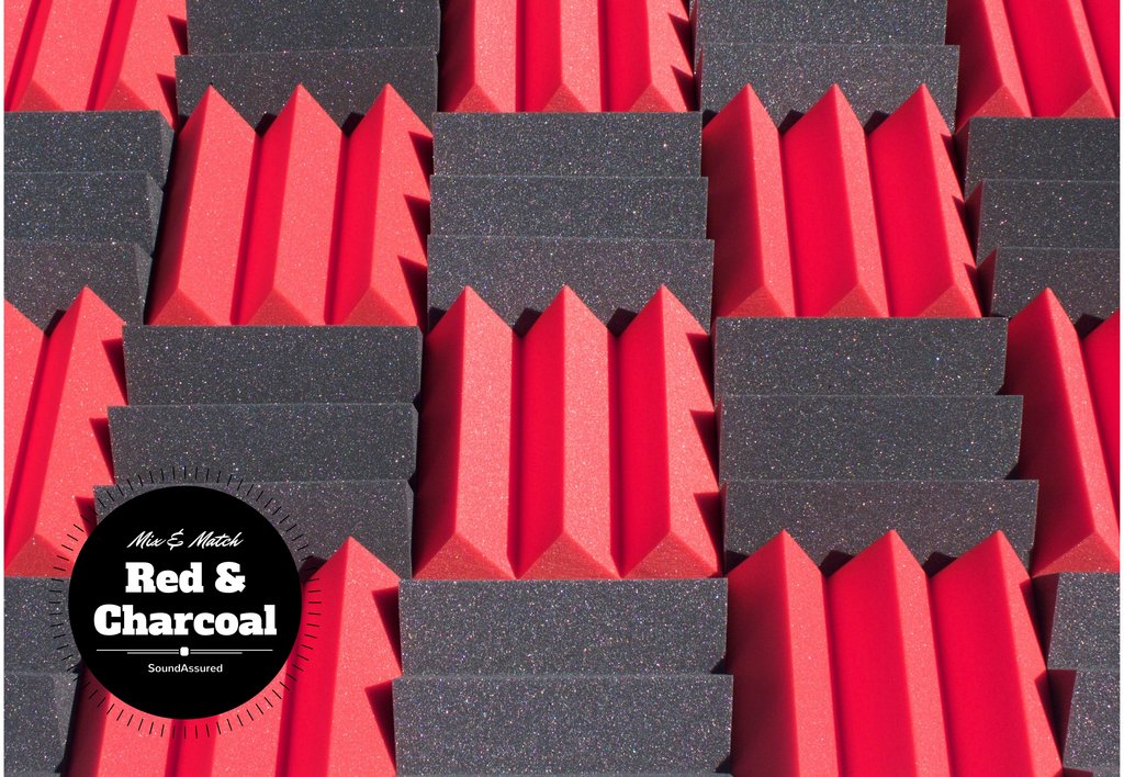 4 Inch Acoustic Foam Wedge Style Panels - 13 Color Options