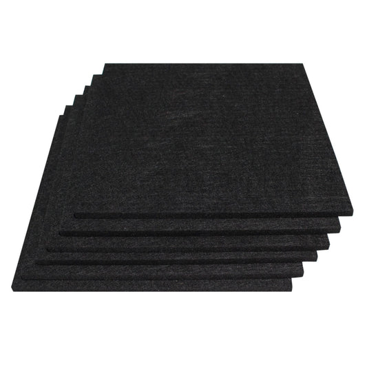 Square Polyester Acoustic Panels - 6 Pack Acoustic Tiles