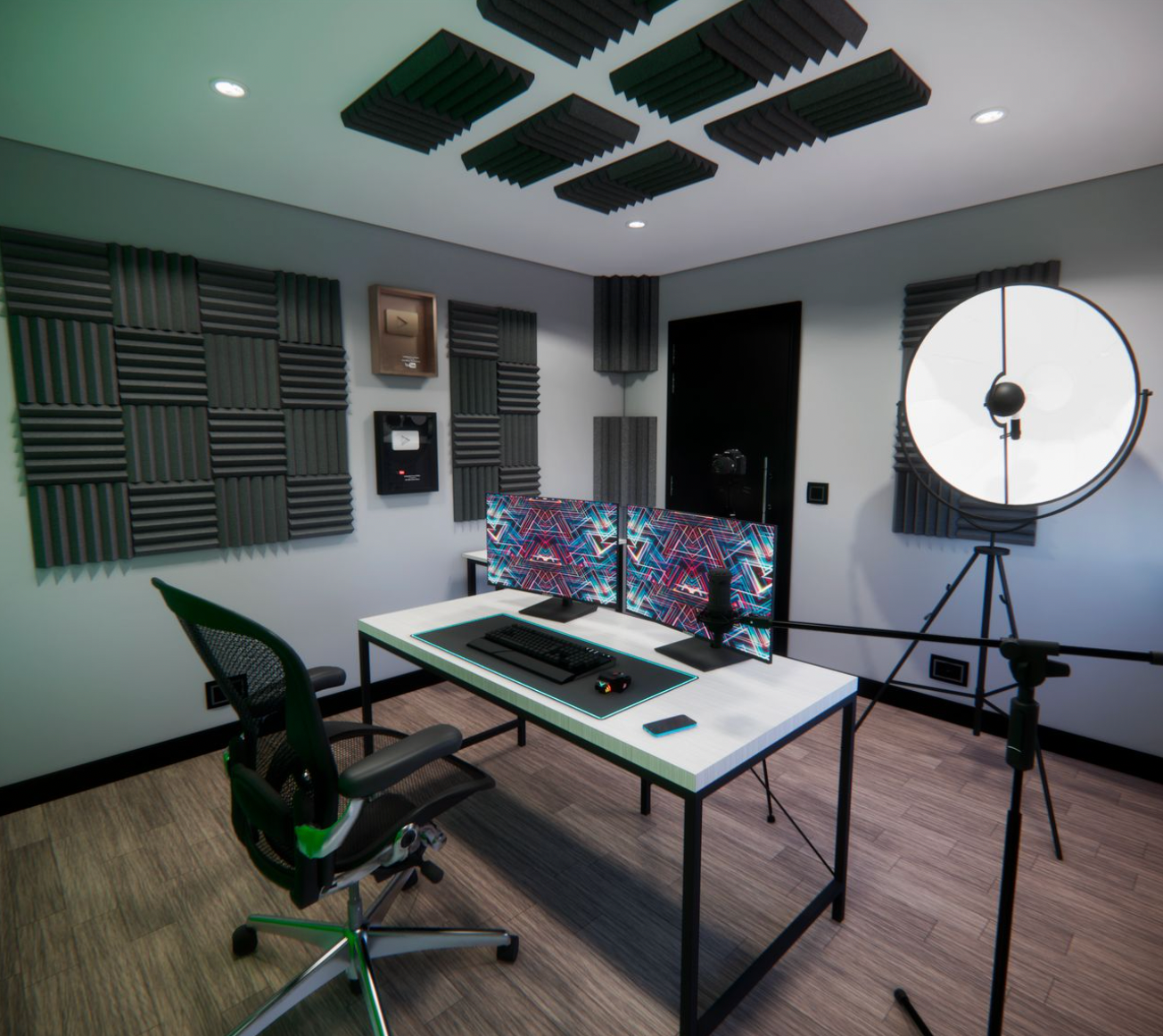 Acoustic Foam Panels 12x12x2 – 12 To 96 Pack For Studio Soundproofing & Wall Treatment