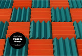 3 Inch Acoustic Foam Wedge Style Panels - 13 Color Options