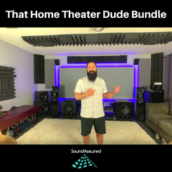 home theater soundproofing setup with acoustic foam